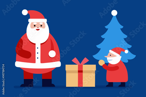 santa claus with gifts