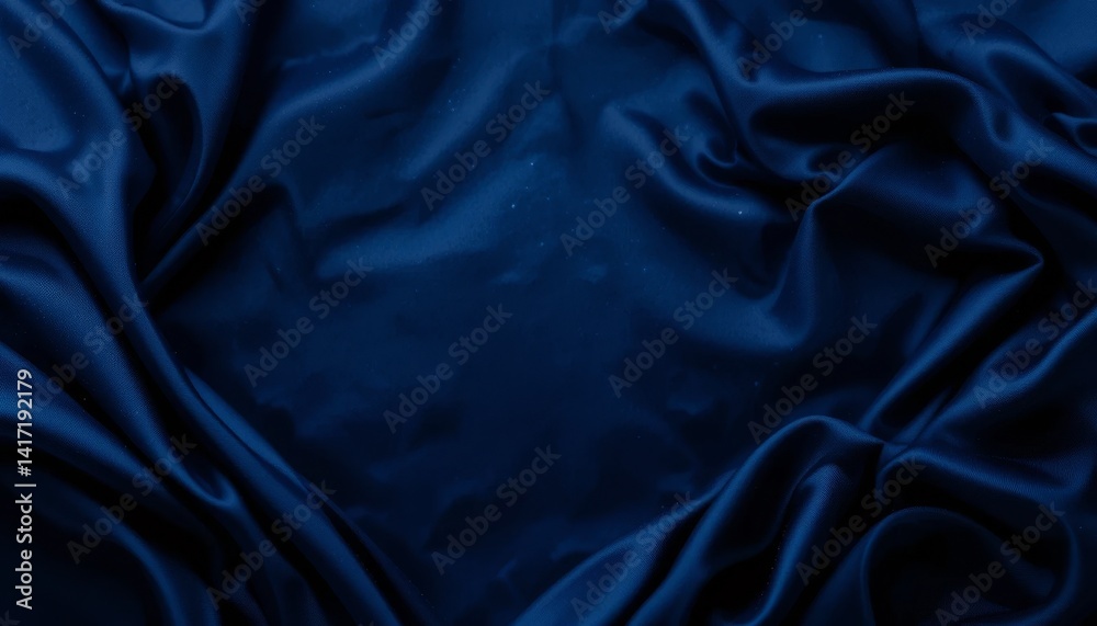 Fototapeta premium Deep Blue Silk Drape