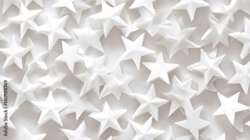 White star shapes scattered on a light background. White star shapes scattered on a light background.