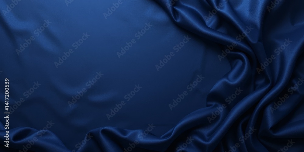 Obraz premium Midnight Blue Silk Drape