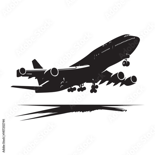 vector illustration of airplane