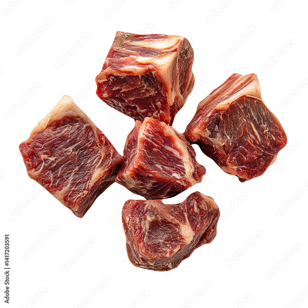 Fototapeta premium Agnello metà isolated on a white background