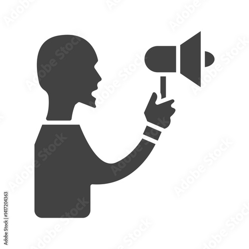 Activist icon vector image. Suitable for mobile apps, web apps and print media.