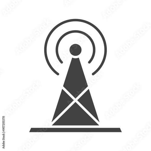 Broadcast icon vector image. Suitable for mobile apps, web apps and print media.