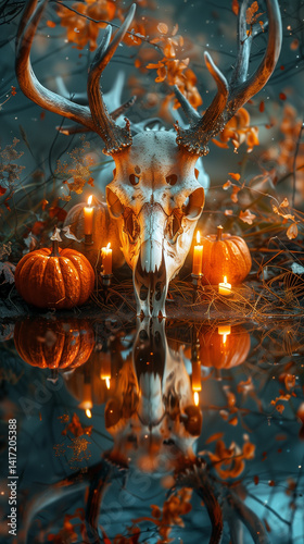 Obraz na płótnie Samhain altar. w salonie