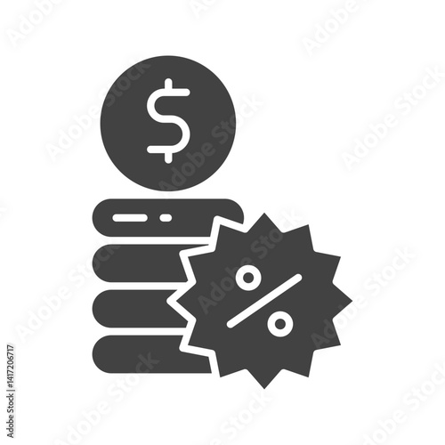 Commission icon vector image. Suitable for mobile apps, web apps and print media.
