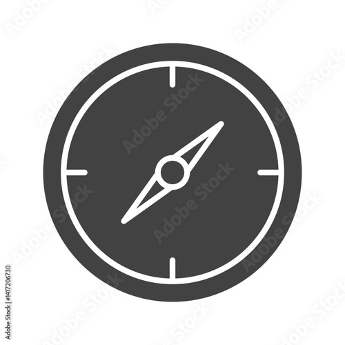 Compass icon vector image. Suitable for mobile apps, web apps and print media. Free Download Compass icon vector image. Suitable for mobile apps, web apps and print media. - GFXLoad