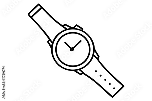 wrist watch isolated on white