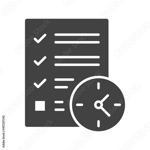 Deadline icon vector image. Suitable for mobile apps, web apps and print media.