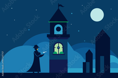 silhouette of a man in a church