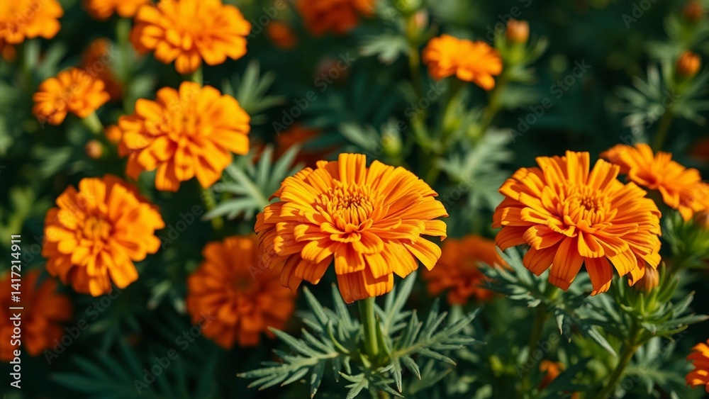 orange flowers in the garden orange flowers in the garden