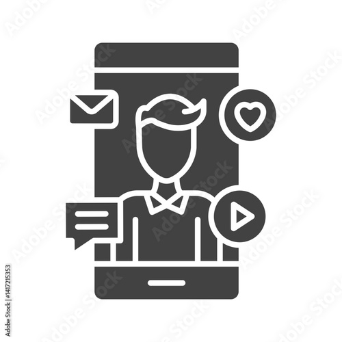 Influence icon vector image. Suitable for mobile apps, web apps and print media.