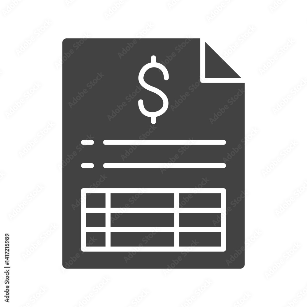 Invoice icon vector image. Suitable for mobile apps, web apps and print media. Invoice icon vector image. Suitable for mobile apps, web apps and print media.