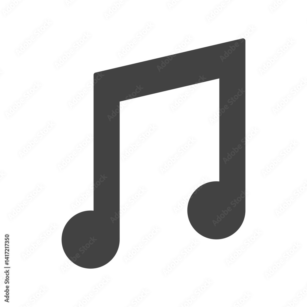 Music icon vector image. Suitable for mobile apps, web apps and print media. Music icon vector image. Suitable for mobile apps, web apps and print media.
