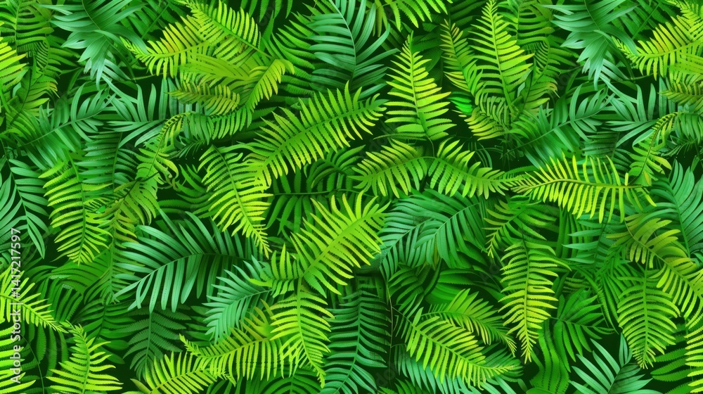 Exotic fern leaf pattern background Exotic fern leaf pattern background