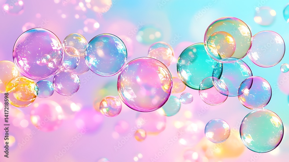 Colorful Bubbles in Air Colorful Bubbles in Air