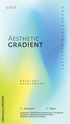 Abstract Gradient Effect with Blurred Gradient Effect with Messy Background