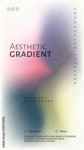 Abstract Background with Messy Color Blend with Gradient Effect