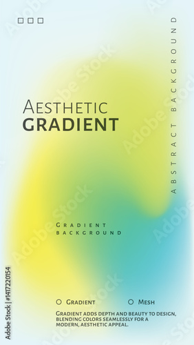 Soft Light Gradient Effect with Abstract Gradient Background