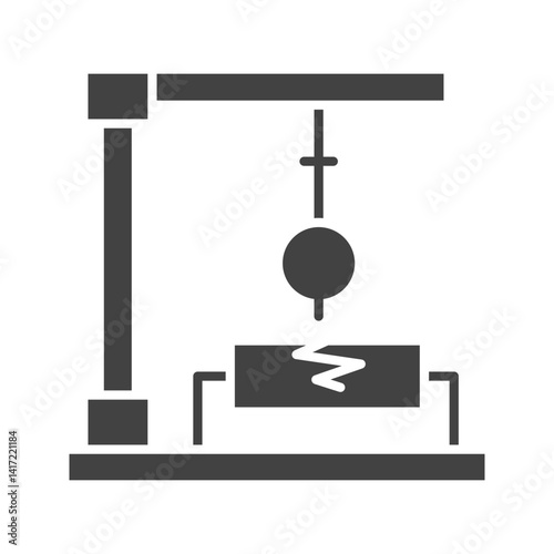 Seismograph icon vector image. Suitable for mobile apps, web apps and print media.
