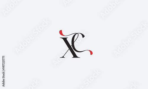 XC, CX , X , C, Abstract Letters Logo Monogram	