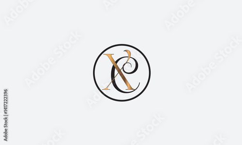 XC, CX , X , C, Abstract Letters Logo Monogram	