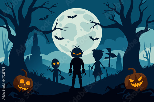 halloween night background