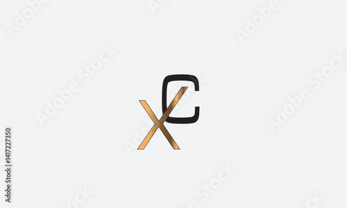 XC, CX , X , C, Abstract Letters Logo Monogram	
