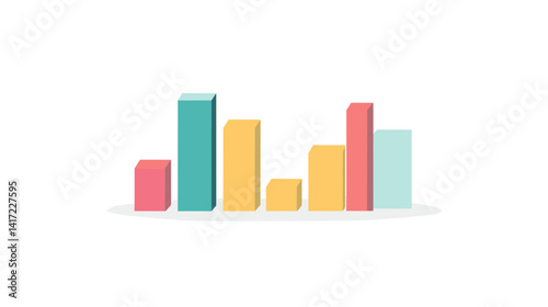 Colorful Isometric Bar Chart Data Visualization Free Download Colorful Isometric Bar Chart Data Visualization - GFXLoad
