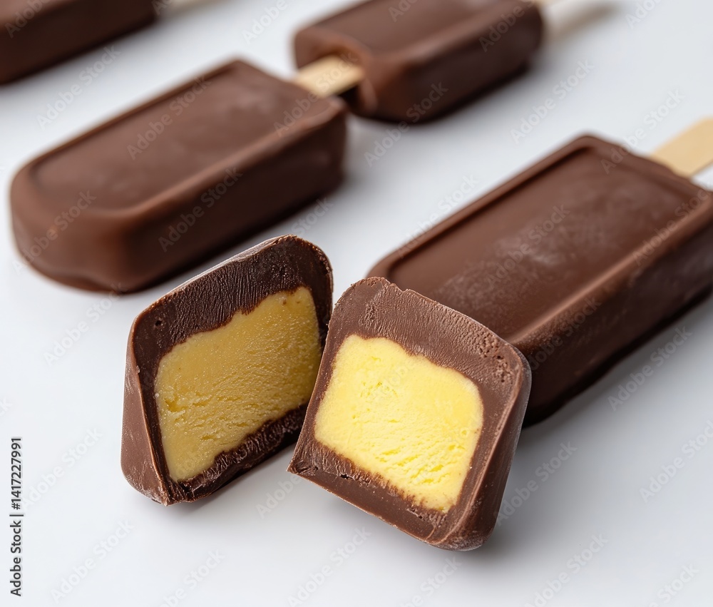 Mango Chocolate Ice Cream Bars Mango Chocolate Ice Cream Bars