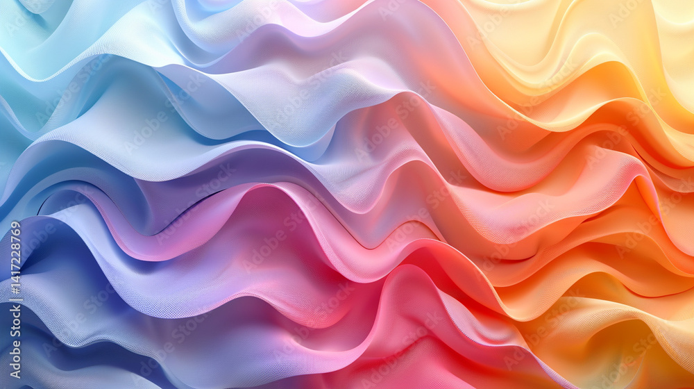 Fototapeta premium Abstract flowing colors gradient background.