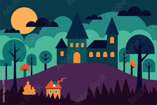 halloween night background