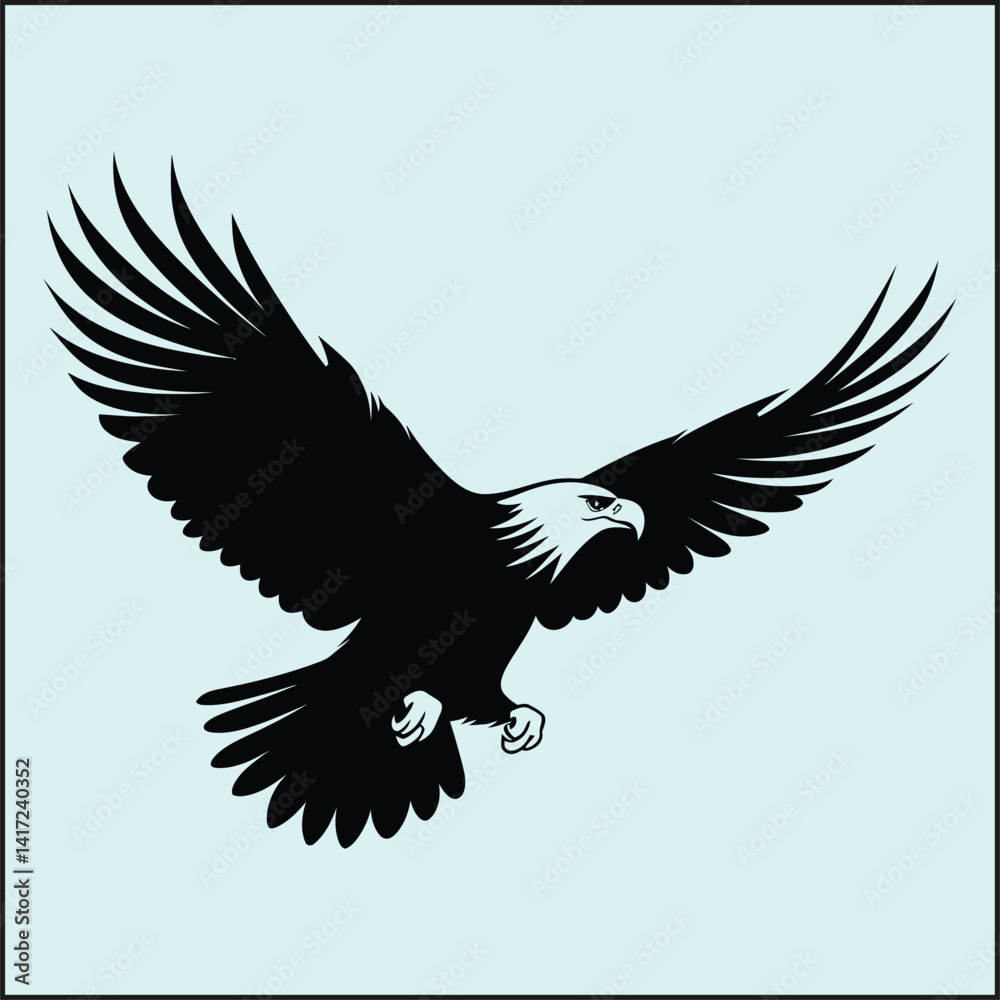 Obraz premium Eagle Silhouette, Predator