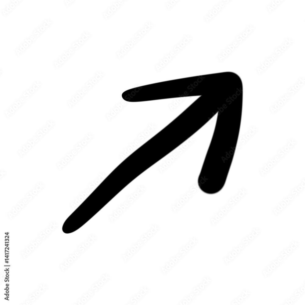 Arrow line doodle icon with hand drawn design Arrow line doodle icon with hand drawn design