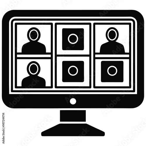 computer with photo editing software open