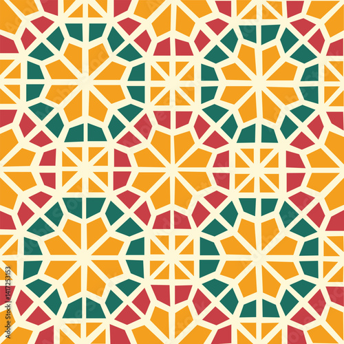 Colorful abstract geometric art pattern background