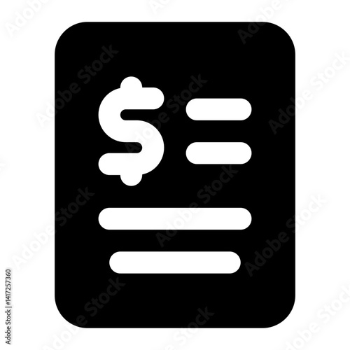 accountant icon for illustration