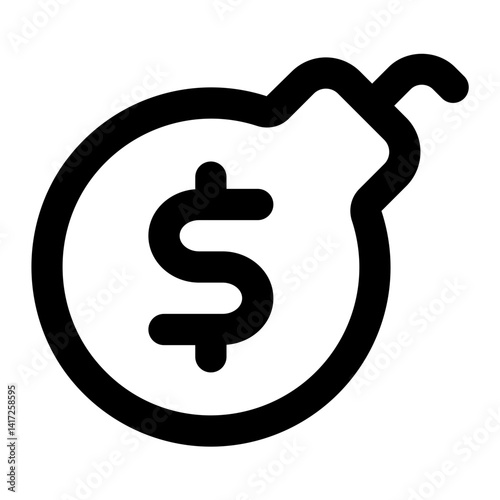bomb icon for illustration