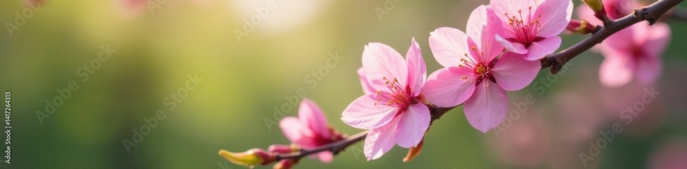 intricate details of pink sakura blossoms on a serene greenery backdrop, art, sakura, botanical intricate details of pink sakura blossoms on a serene greenery backdrop, art, sakura, botanical