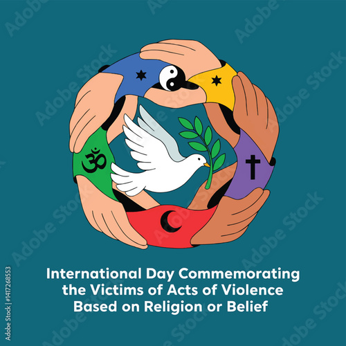 International day commemorating victims of violence based on religion and belief art