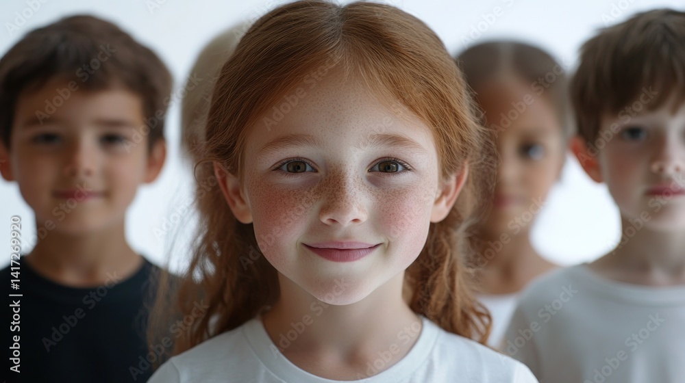 Children's diverse faces Children's diverse faces