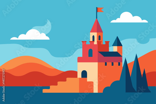 castle in the sea