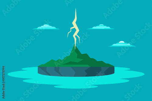 vector illustration of a temple