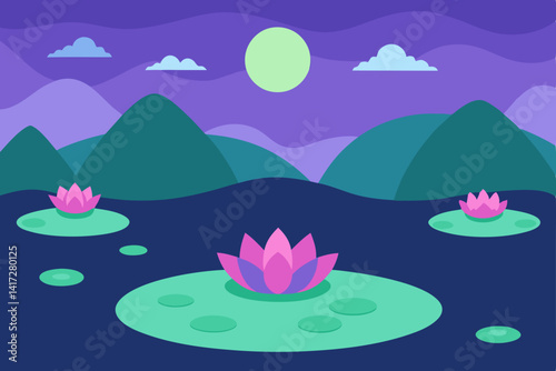 lotus flower in the pond