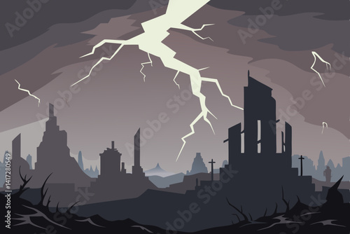 lightning in the city