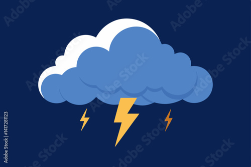 Anime Storm Clouds Gather With Electric Energy Effect