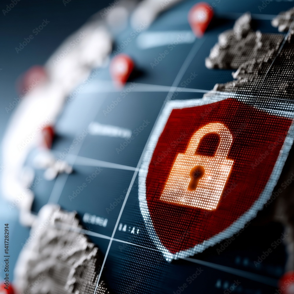 Global Cybersecurity: Protecting Data and Infrastructure in a Connected World with Digital Shield Lock