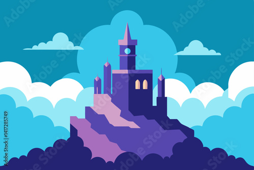 castle-in-the-clouds---surreal-anime-landscape