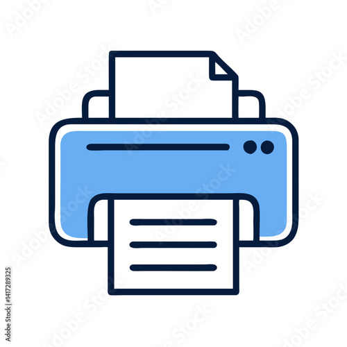 Printer Icon: Office Printing, Documents, and Technology