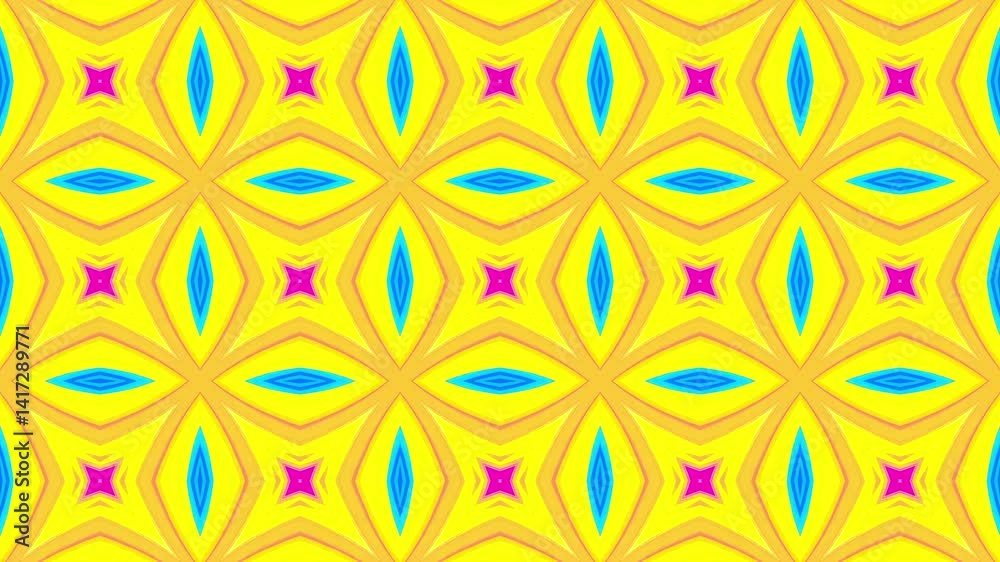Download seamless 4K kaleidoscope footage. Perfect psychedelic loop for VJ sets, motion design, music videos, and creative visual projects.
